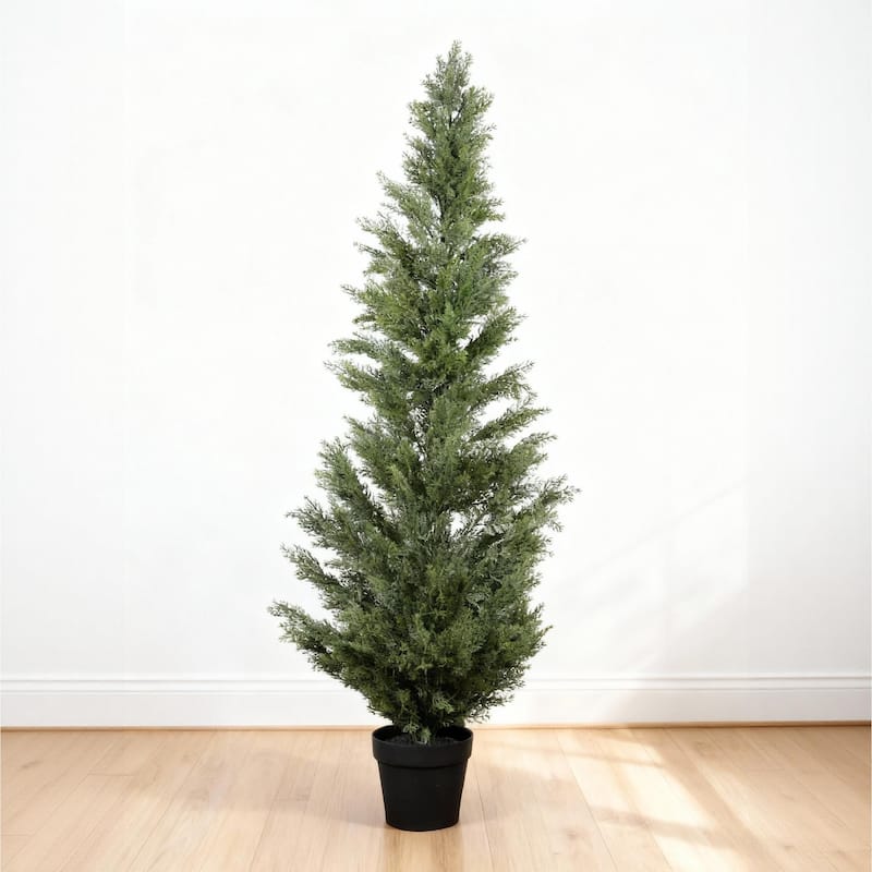 5FT Artificial Cypress Tree UV Resistant