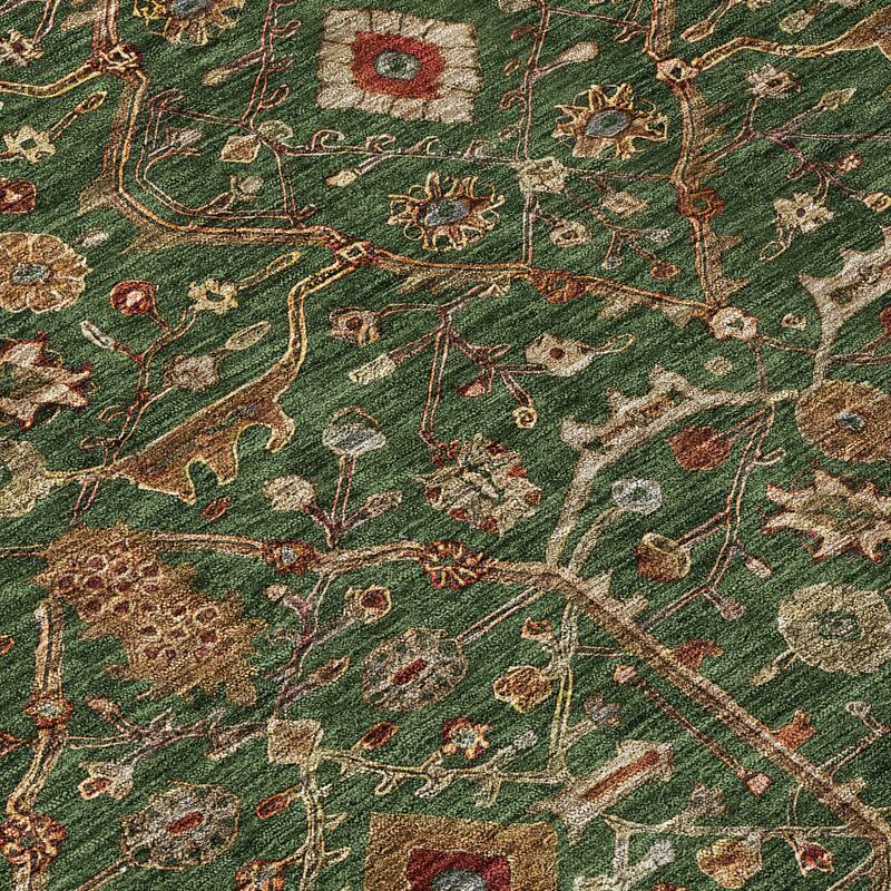 HomeRoots Floral Transitional Rectangle Outdoor Rug