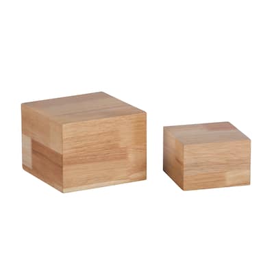 Wood Risers or Containers - Set of 2