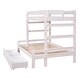 preview thumbnail 5 of 16, Twin over Full Wood Bunk Bed with Full-length Guardrail,2 Drawers and Headboard and Footboard