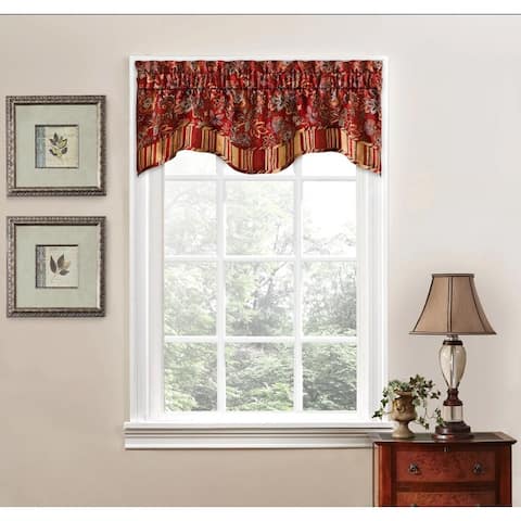 Traditions by Waverly Navarra Floral Window Valance - 52x16
