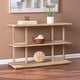 preview thumbnail 1 of 6, SEI Furniture Mabery Transitional Natural Wood Three Tier Console Table