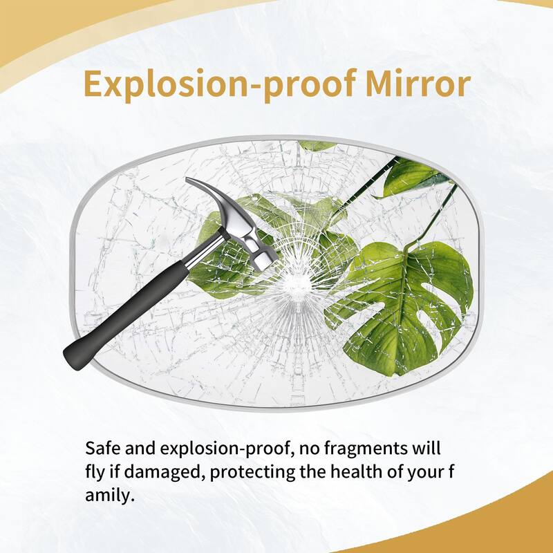 2 Pack Oval Mirror Vanity Decorative Wall Mirror