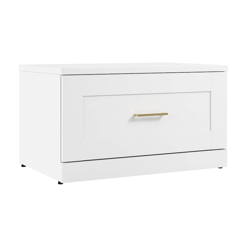 Hampton Heights 30W Shoe Bench with Drawer by Bush Furniture
