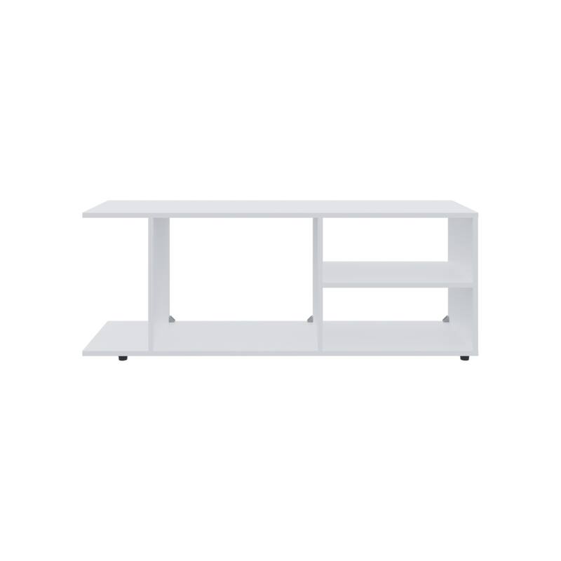 Sturdy TV Stand for 65-Inch TV, 5-Shelf Storage Entertainment Unit, Ideal for Media Devices, Books, and Decor