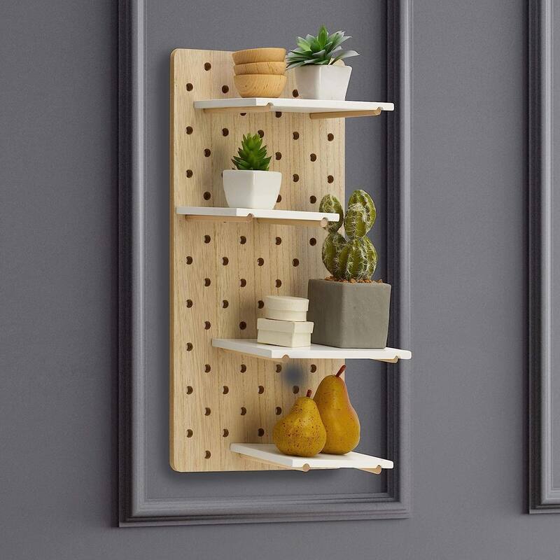 Melannco MDF Shelf Pegboard 20x10 Inch 20x10Inch Bed Bath & Beyond 39256484