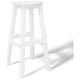 preview thumbnail 93 of 97, Laguna Hdpe All Weather Outdoor Patio 29" Round Bar Stool White