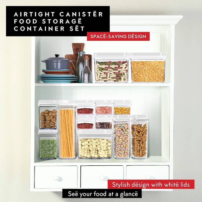 DWËLLZA KITCHEN 4LB White Airtight Food Storage Containers