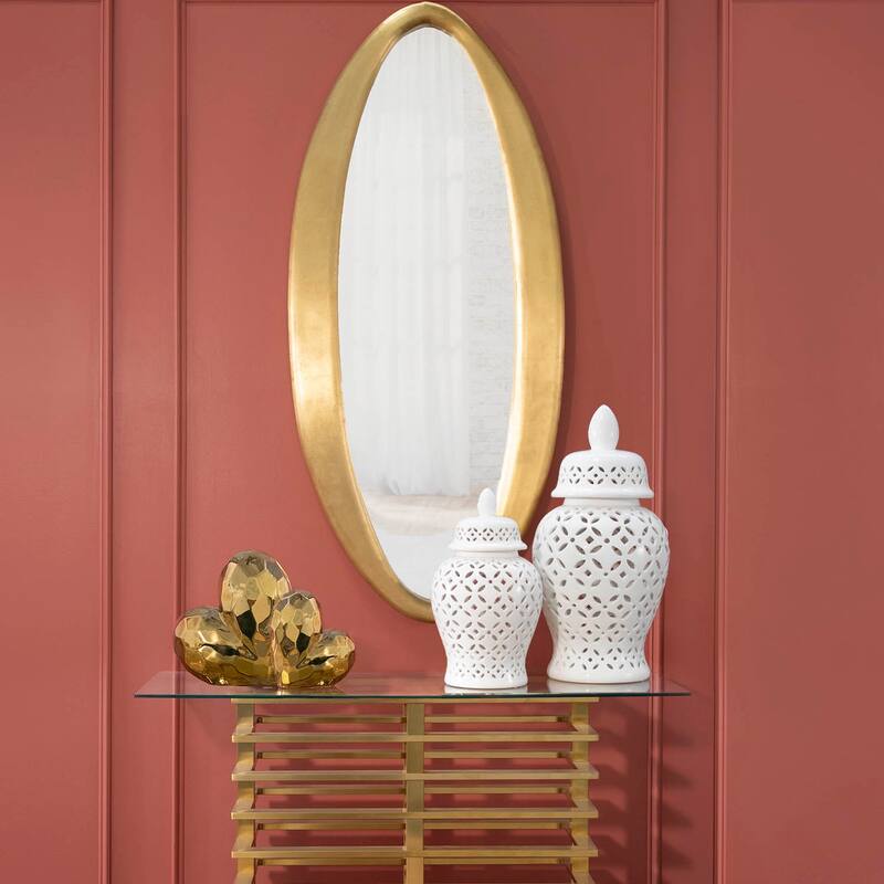 Sagebrook Home's Modern Heart Novelty Sculpture - 8" x 3" x 8" - Gold