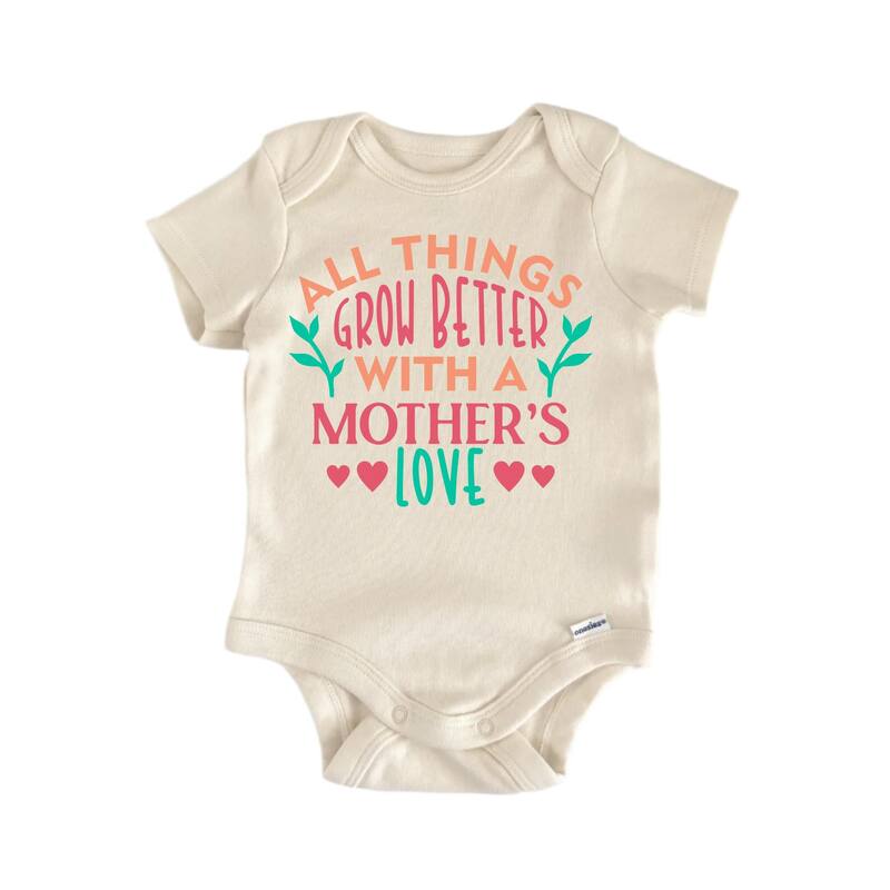 Grow Better Moms Mother's Day - Baby Boy Girl Clothes Infant Bodysuit Funny Cute - White - 6-9M
