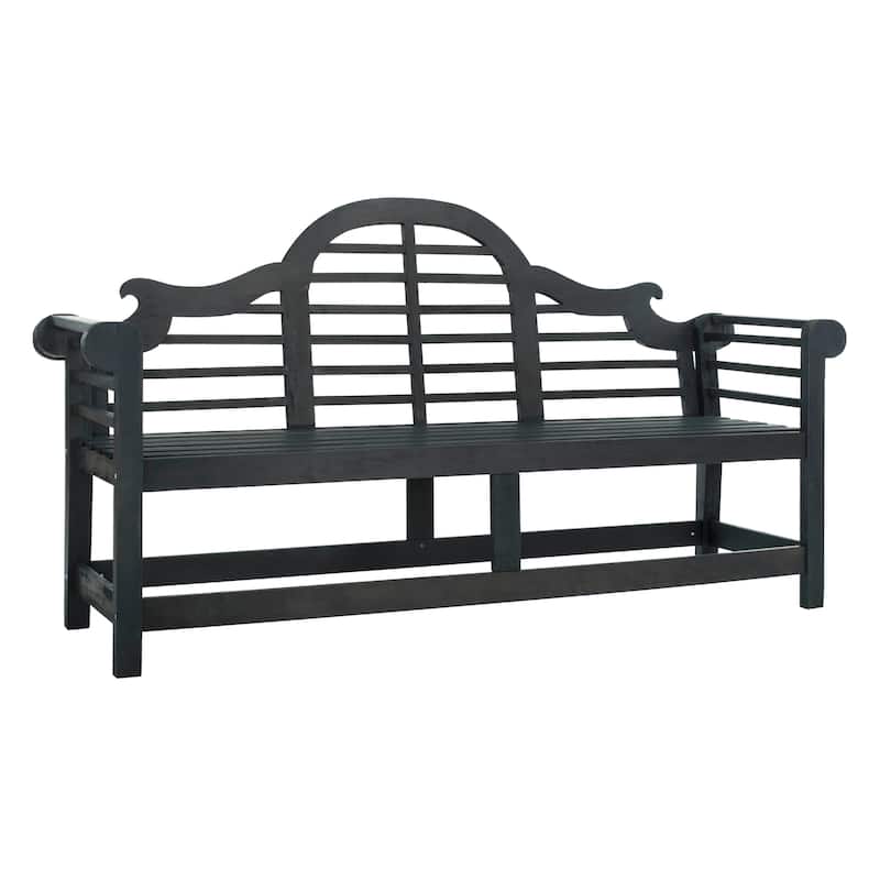 SAFAVIEH Outdoor Hamida Acacia Wood Bench - 77Wx23Dx41H