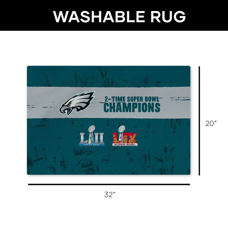 NFL Super Bowl Champs Washable Rug