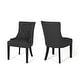 preview thumbnail 47 of 70, Cheney Contemporary Tufted Dining Chairs (Set of 2) by Christopher Knight Home - 21.50" L x 25.00" W x 36.00" H