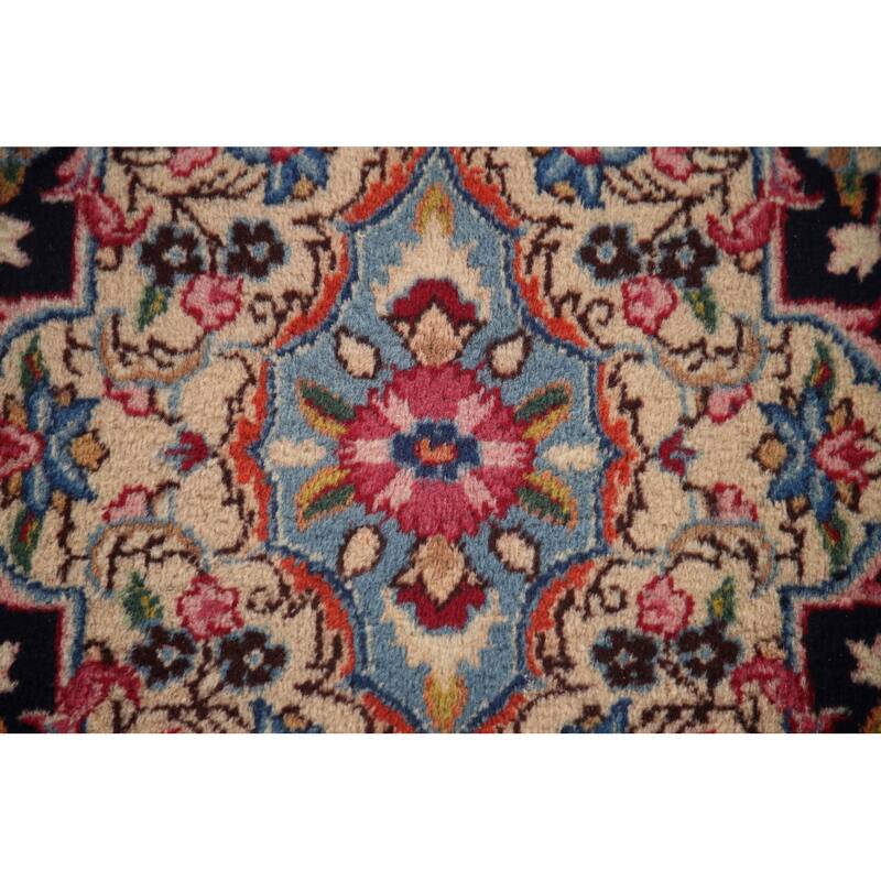 Hand Knotted Oriental 100% Wool Carpet Traditional Floral Red Kerman Area Rug - 16' 0'' X 9' 10''