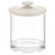 preview thumbnail 17 of 37, mDesign Round Storage Apothecary Canister for Bathroom, 2 Pack