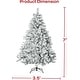 preview thumbnail 3 of 53, 6ft or 7ft Artificial Snow Flocked Christmas Tree with Metal Stable Stand Base for Indoor and Outdoor Holiday Decoration