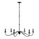 preview thumbnail 2 of 30, Nola 34.75" 6-Light Bohemian Farmhouse Iron LED Chandelier, by JONATHAN Y