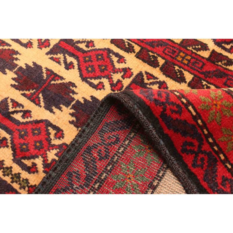 ECARPETGALLERY Hand-knotted Teimani Light Brown Wool Rug - 2'11 x 4'8