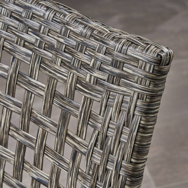 Hampton Outdoor 5-piece Mid-Century Wicker Chat Set by Christopher Knight Home