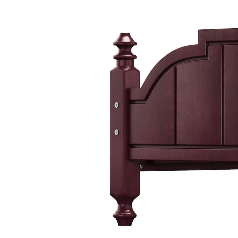 Vintage Platform Bed Frame with Headboard