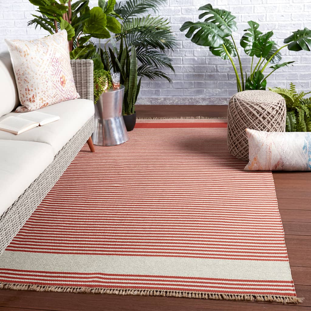 Strand Indoor/ Outdoor Striped Area Rug
