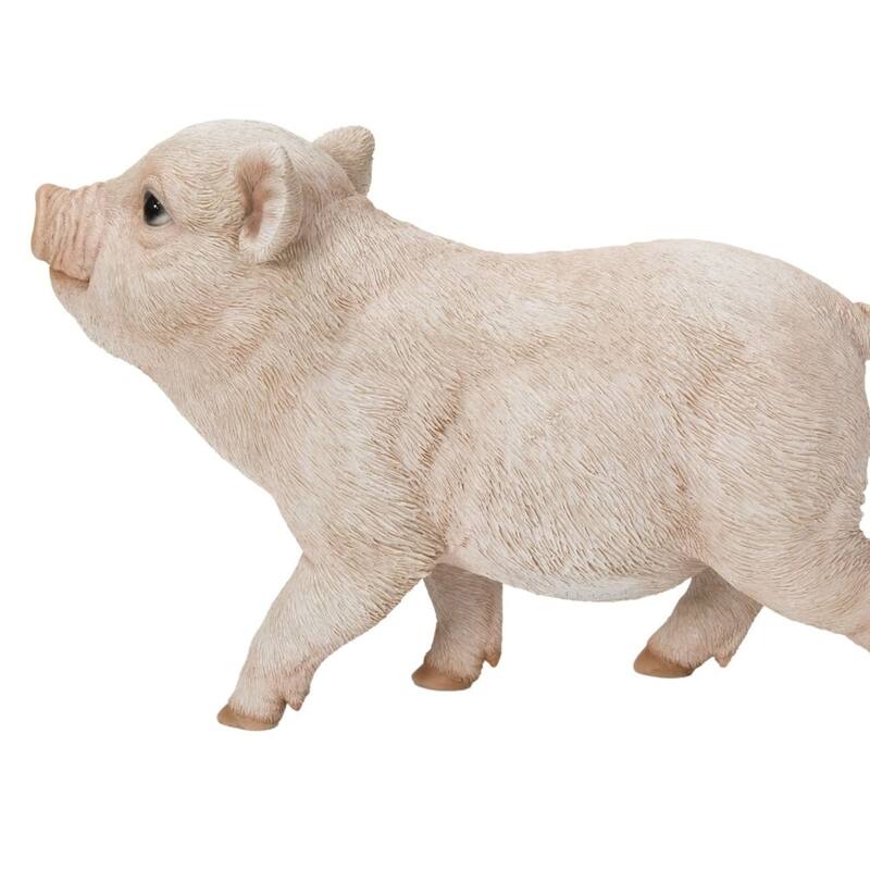 8.75" Standing Baby Piglet Outdoor Garden Statue