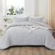 preview thumbnail 6 of 33, 3 Pieces Lightweight Summer Seersucker Bedding Comforters Sets