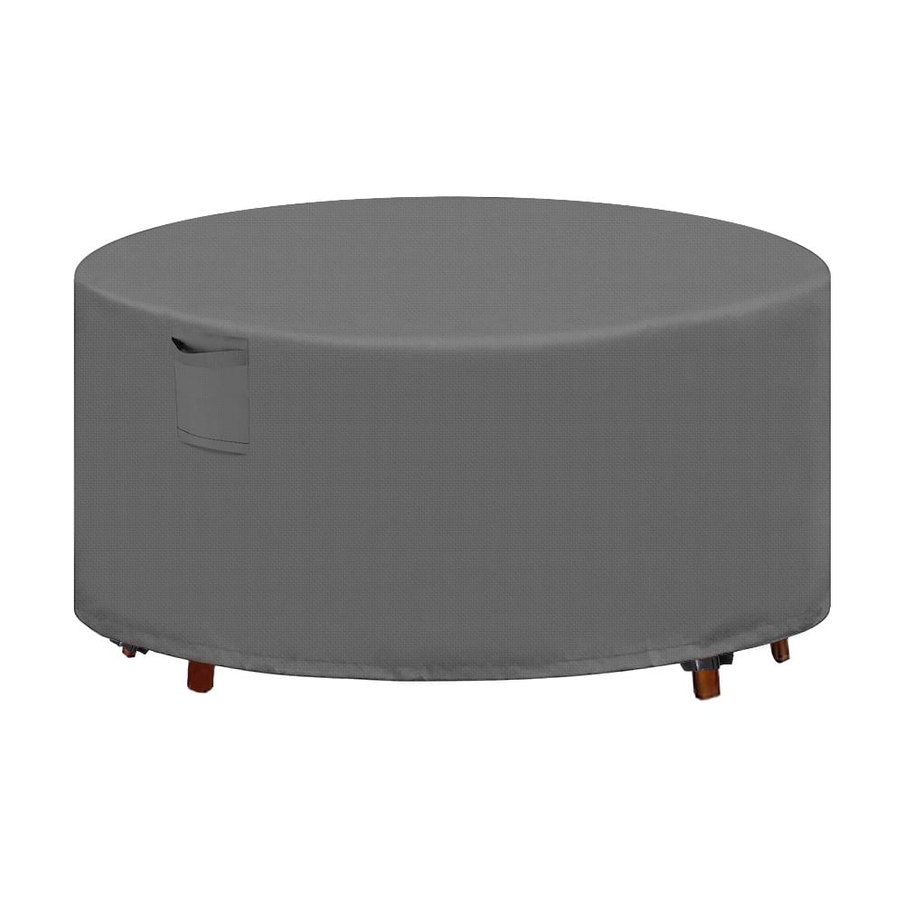 Heavy Duty Outdoor Furniture Cover Waterproof for Patio Round Table Chairs Set,Gray