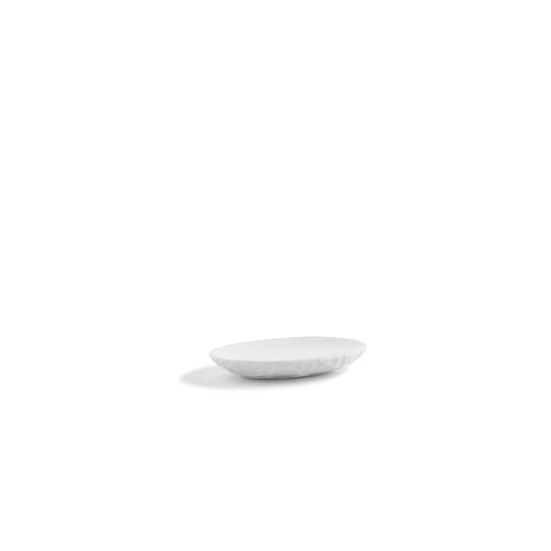 Kassatex Rattan Bathroom Accessory Collection - White Soap Dish