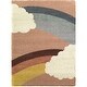 preview thumbnail 2 of 8, Mod-Tod Bella Kids Rainbow Shag Area Rug