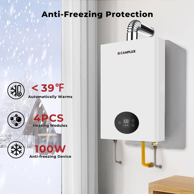 CAMPLUX CX Series 3.6 GPM 82,000 BTU Indoor Instant Propane Tankless Water Heater