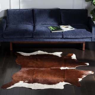 Safavieh Handmade Cow Hide Lorean Cabin Lodge Leather Rug On Sale Overstock 6128508