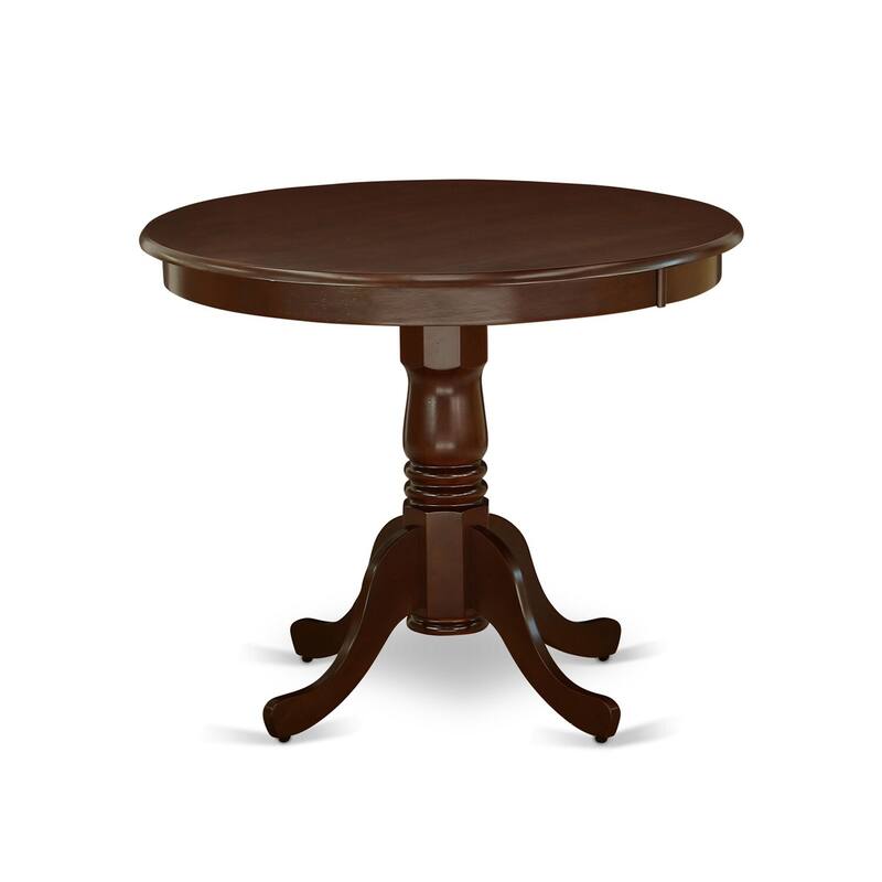 3-Piece Mahogany Finish Solid Wood Top Dining Room Set (Seats-4)
