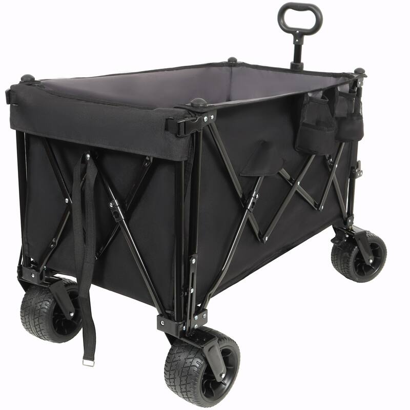 Heavy-Duty 480lbs Capacity Beach Wagon Cart with Large All-Terrain Wheels