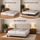 preview thumbnail 14 of 37, Onetan 8-Inch & 4-Inch Wooden Box Spring/Foundation Ideal for Mattress, No Assembly Needed, White.
