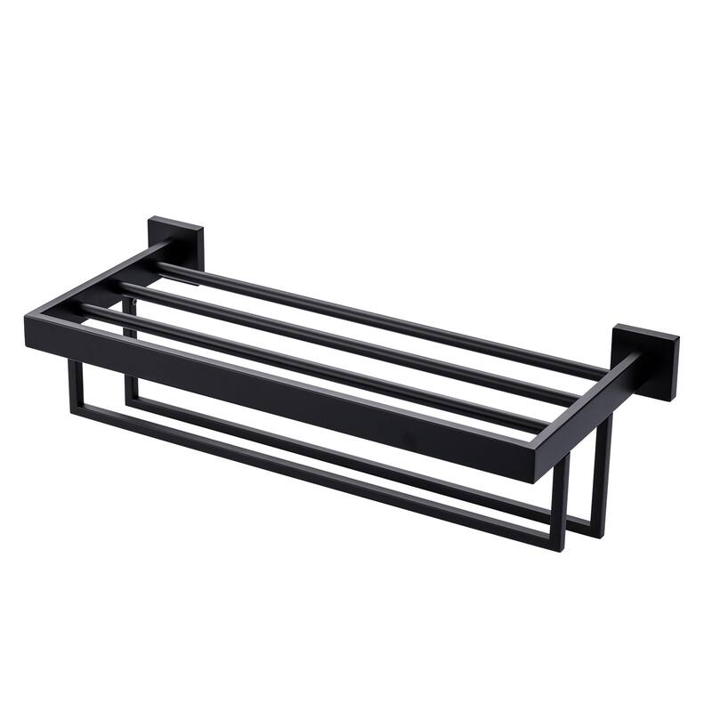 WOWOW 2-Tier Stainless Steel Bath Towel Rack