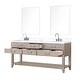 preview thumbnail 35 of 40, Lexora Norwalk Bath Vanity, Carrara Marble Top, Faucet Set, and Mirror