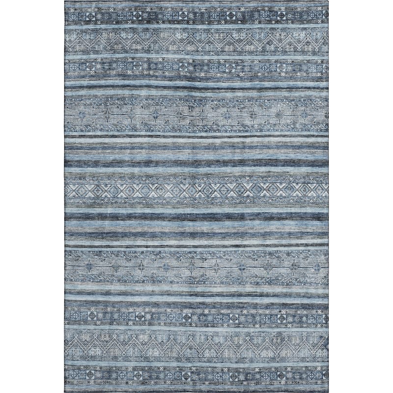 Premium Washable Super Soft Global Stripes Mayfield Rug