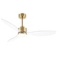 preview thumbnail 47 of 127, 52"/42" Black/Gold LED Ceiling Fan with Lights Remote(3-Blade)