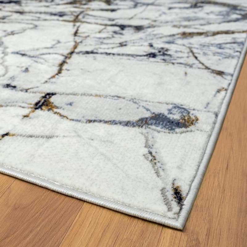 Luxe Weavers Abstract Modern Marble Area Rug, Indoor Carpet for Living Room