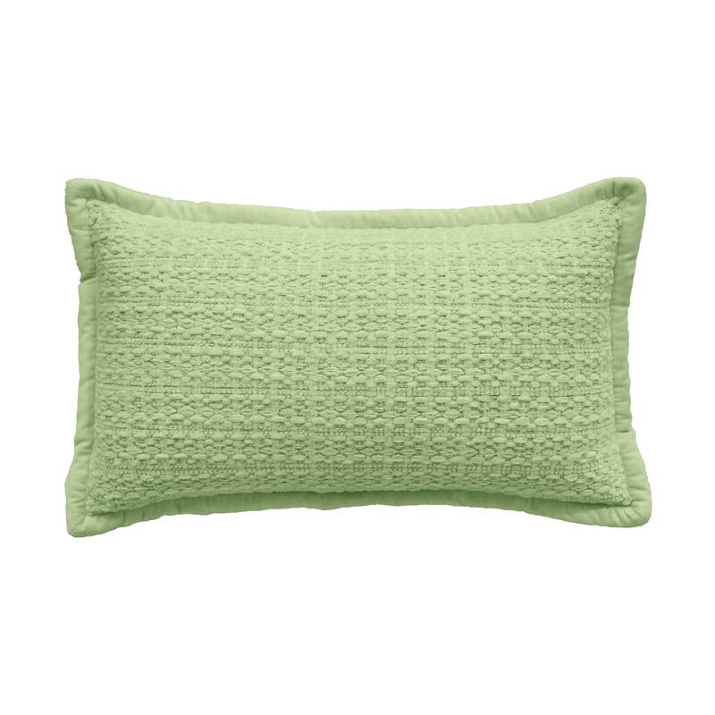 Vibhsa Honeycomb Handwoven Textured Pillow, 14" x 24"