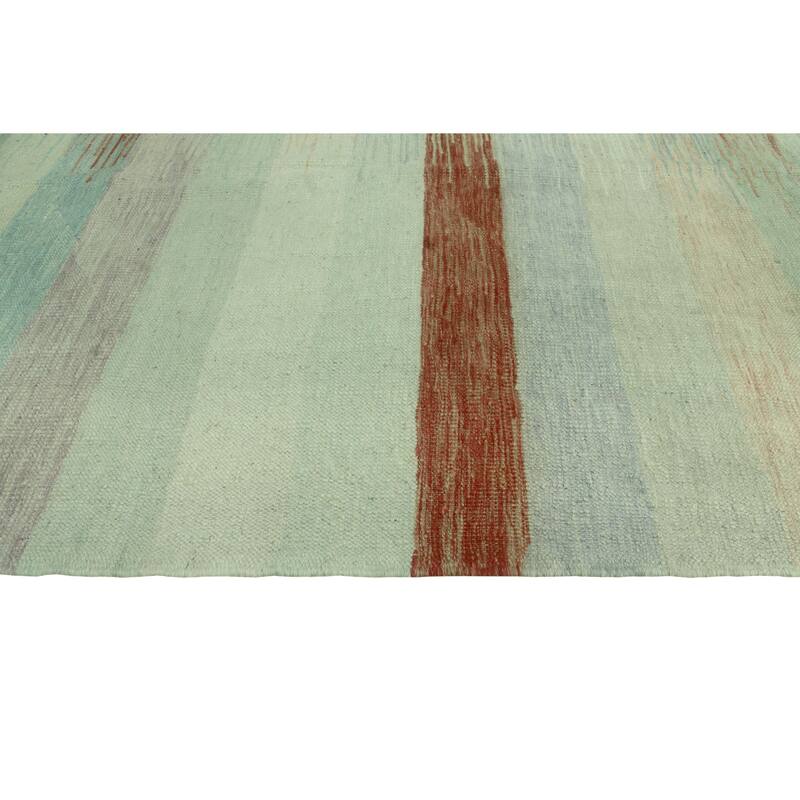 Noori Rug Sun Faded Flatweave Laureen Rust/Ivory Rug - 9'6" x 13'10"