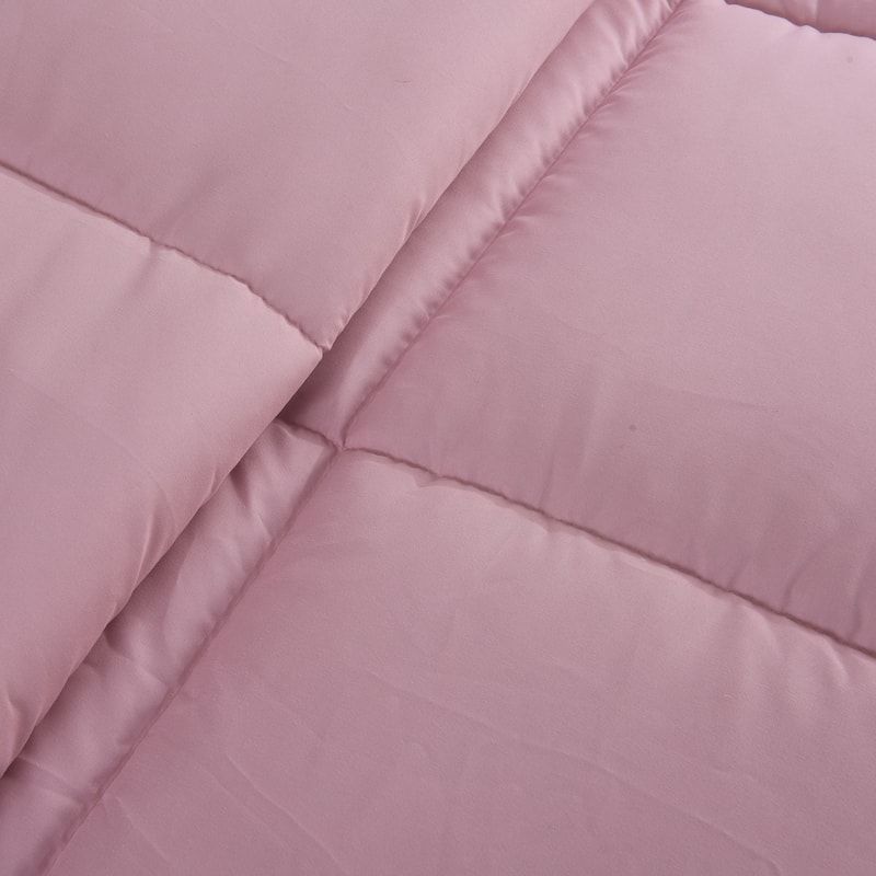 Luxury Microfiber Down Alternative Comforter, Antique Rose - On Sale ...