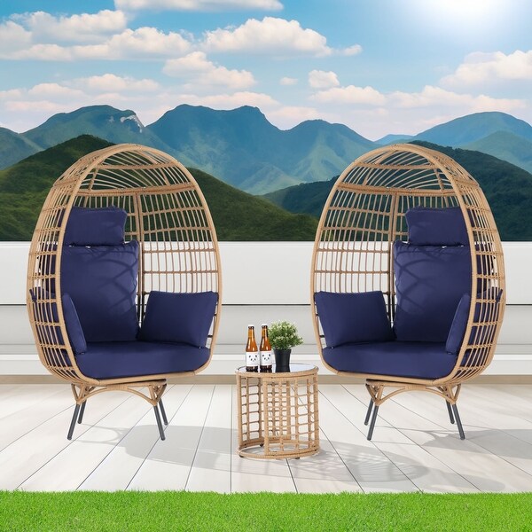 egg chair set of 2