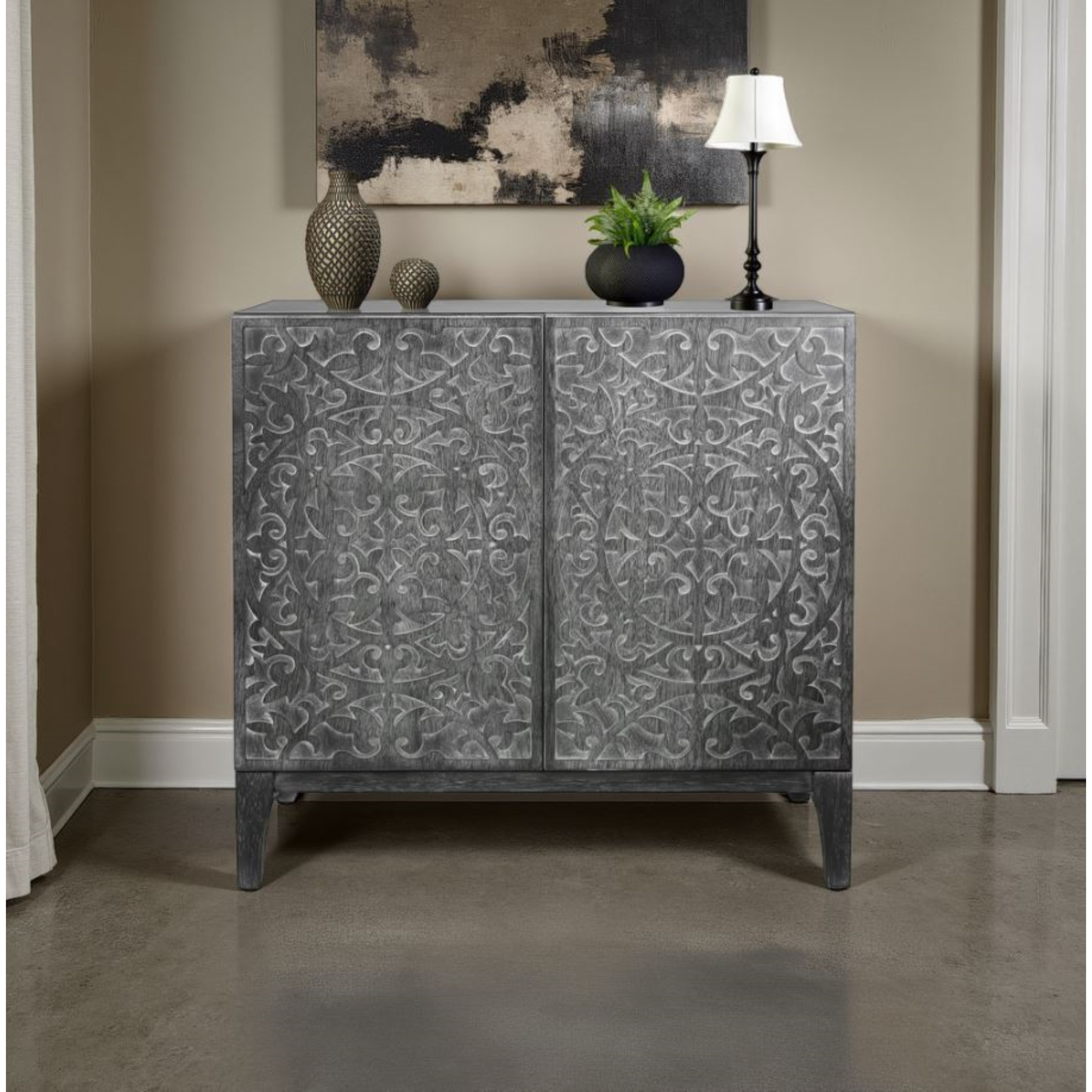 NPD Furniture Margie 2-Door Accent Cabinet
