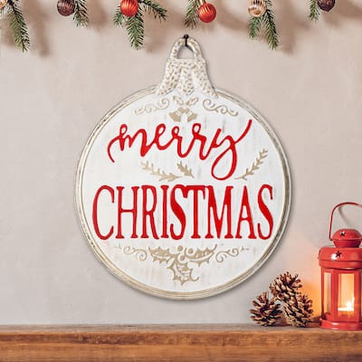 24" Metal "Merry Christmas " Sign