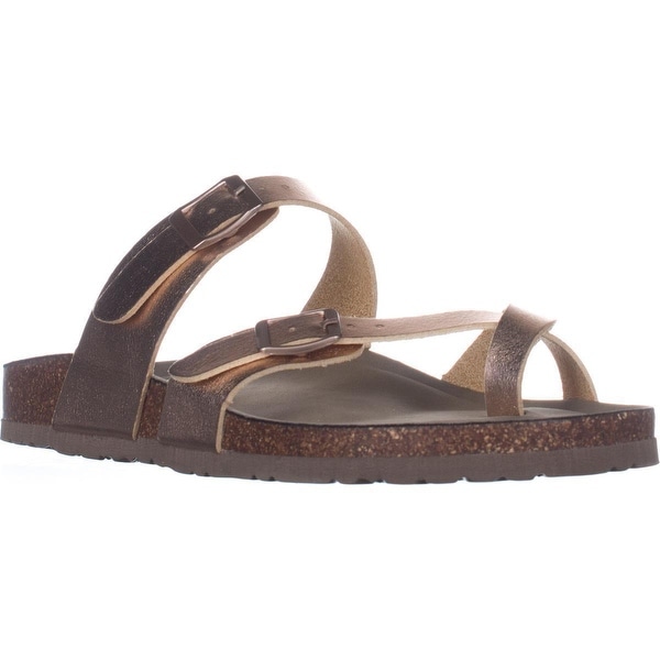 madden girl bryceee sandal rose gold