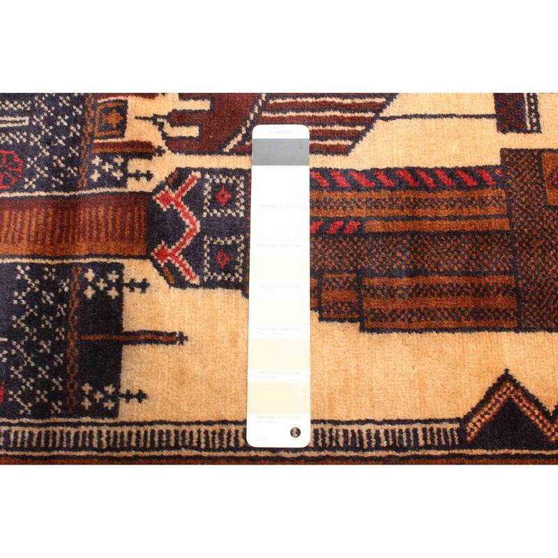 ECARPETGALLERY Hand-knotted Teimani Cream Wool Rug - 3'0 x 4'11