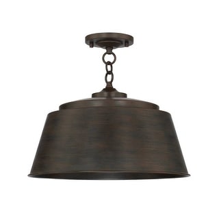 Tybee 1-light Nordic Grey Semi-Flush Mount/ Pendant - Nordic Grey