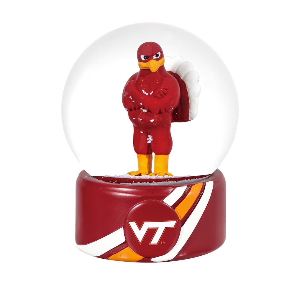 Virginia Tech 5 in. Glass Tabletop Snow Globe